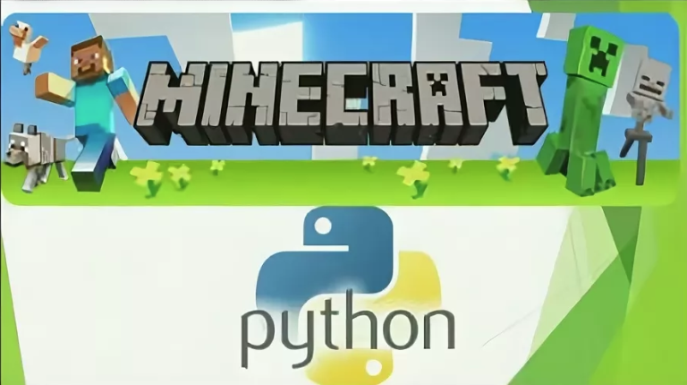 Minecraft und Python Schriftzug