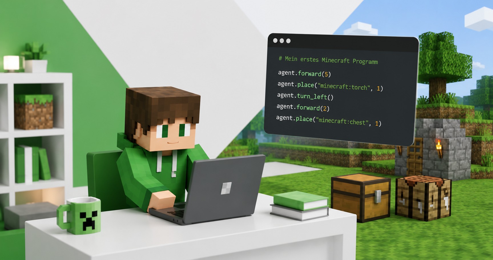 Erste Schritte beim Programmieren in Minecraft für Anfänger
