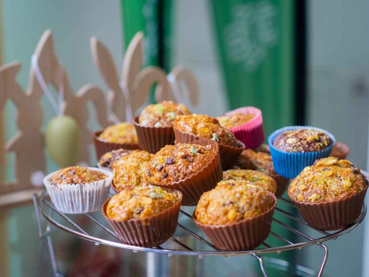 Frisch gebackene Muffins im Osterferien Camp